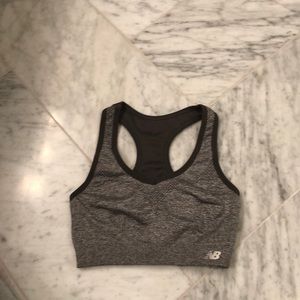 Grey New Balance sports bra